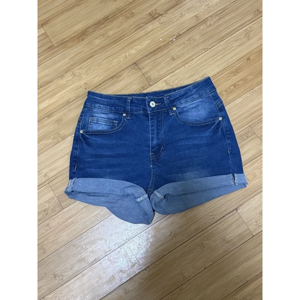 Classic dark blue denim shorts size s